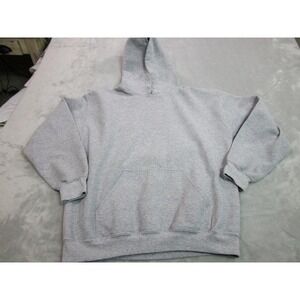 Kylie Hoodie Womens Medium Gray Pullover Portrait Graphic Fleece Sweatshirt